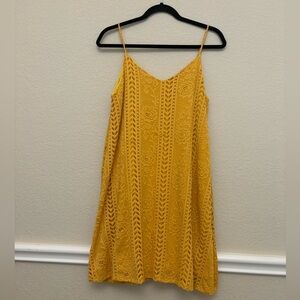 Altar’d State Yellow Floral Mini Dress